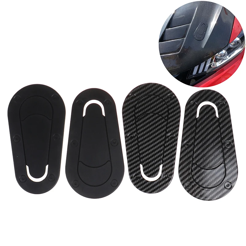 

Universal Car Carbon Fiber Sticker for Hood Lock Racing Bonnet Decorative Hood Scoop Stickers Hood Mount Scoop Stickers