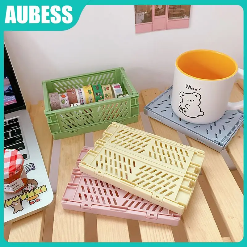 

Пластиковый складной держатель, складная стойка для хранения косметики, портативная корзина для хранения всякой всячины, коробки-органайзеры