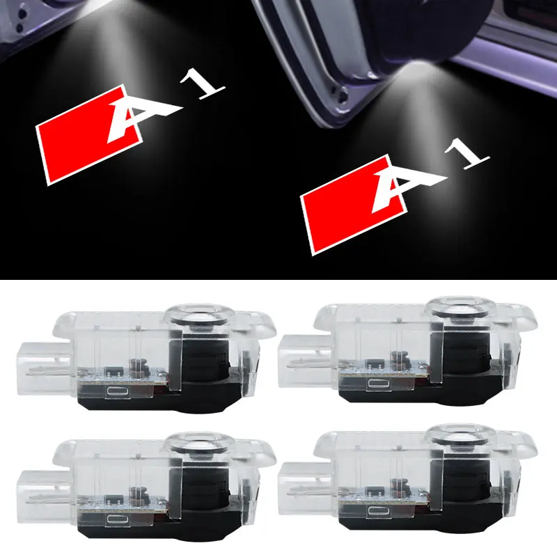 

2pcs Car Led Door Welcome Lights Performance Logo Projector for Audi A1 Ghost Shadow Light Atmosphere Lamp Auto Accessories