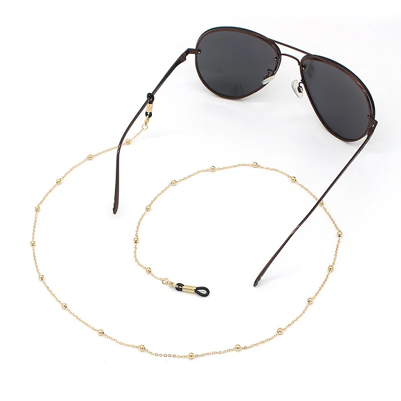 Одна шт. модный бисерный цепочка для очков для женщин металлический держатель для солнцезащитных очков, зажим для чтения очков, шнурок на шею.