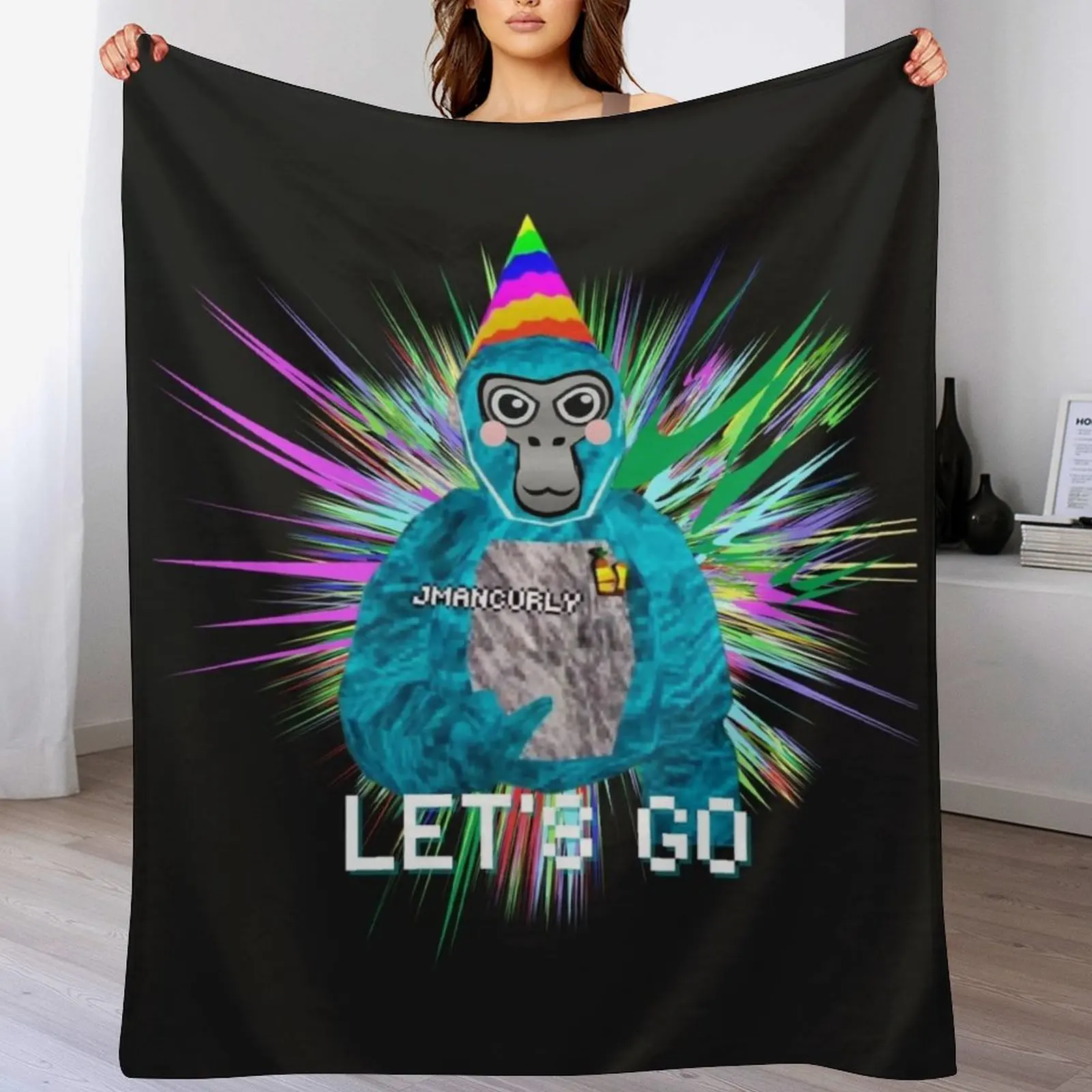 JMANCURLY Gorilla Tag VR геймер дизайн видеоигр пледы для дивана тонкие одеяла