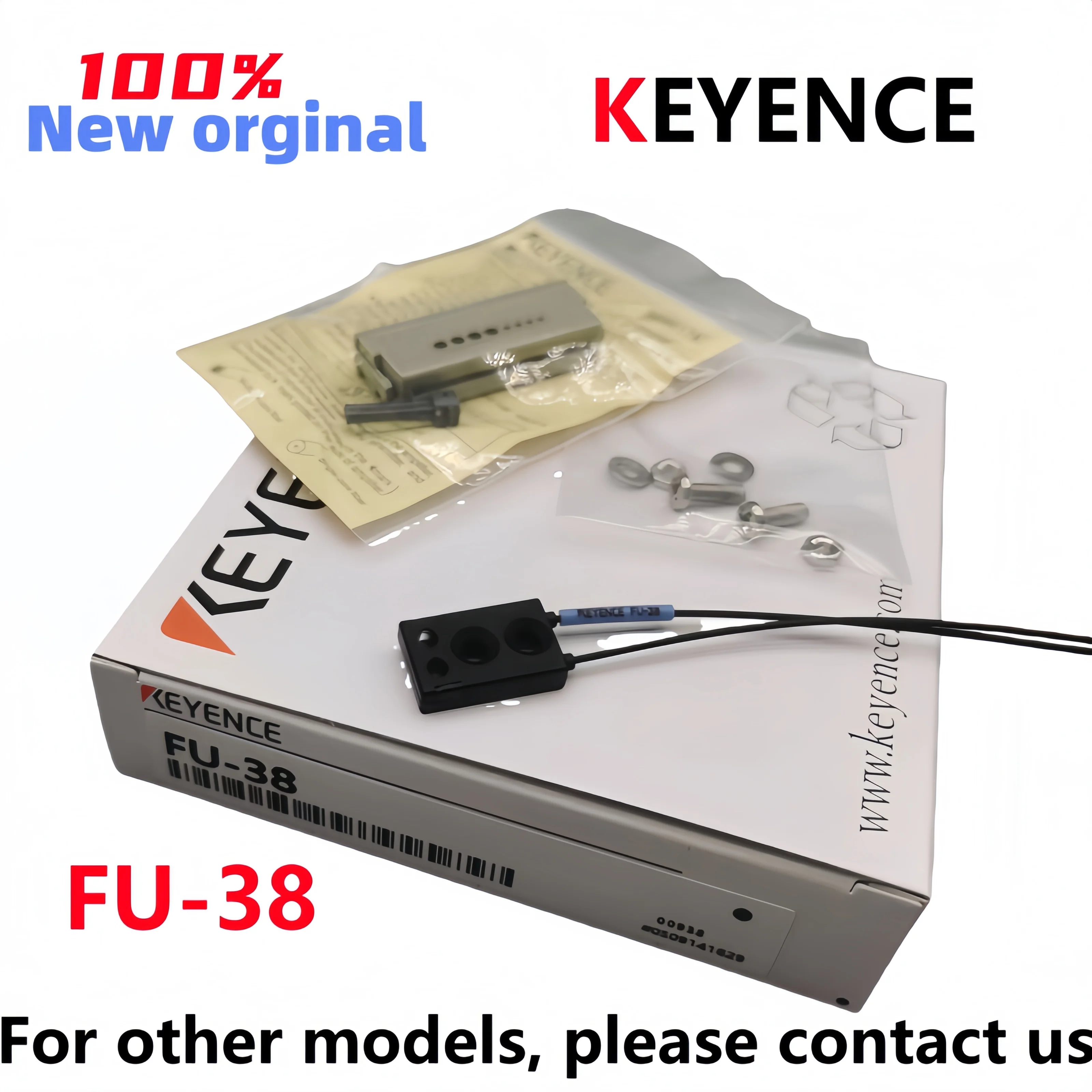 Фото Новый оригинальный волоконно-оптический датчик KEYENCE FU-38 с конфигурируемой отражающей системой №1
