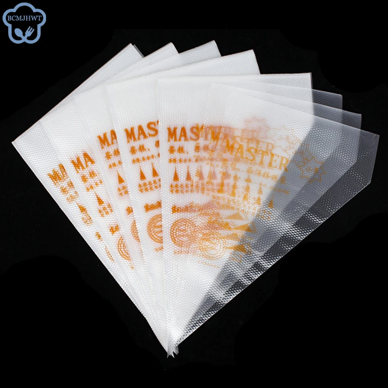 

50PCs/set Disposable Pastry Bags Cake Decoration Kitchen Icing Food Preparation Bags Cup Cake Piping Tools For Baking