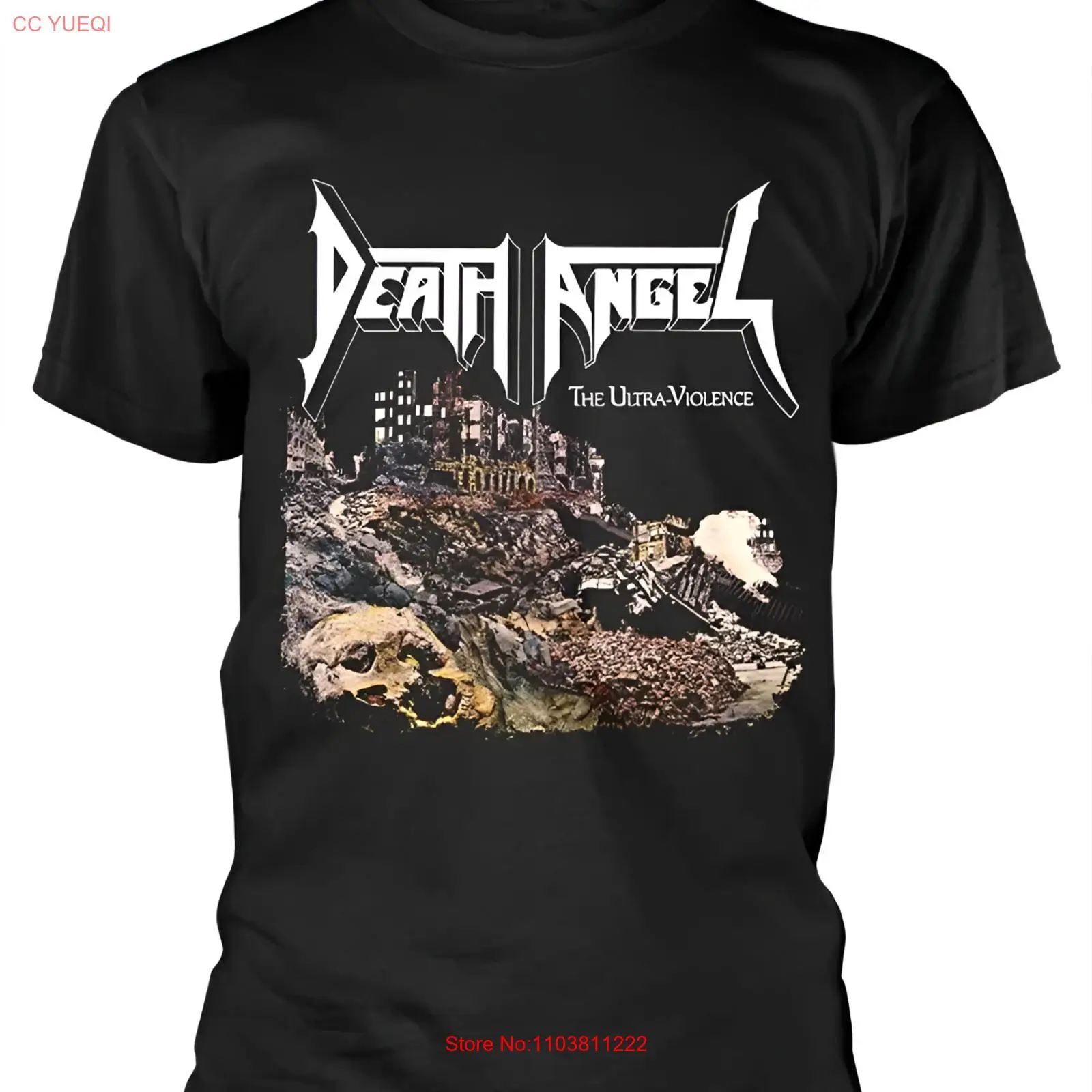 Новая редкая хлопковая черная футболка Death Angel Band S-5XL K458