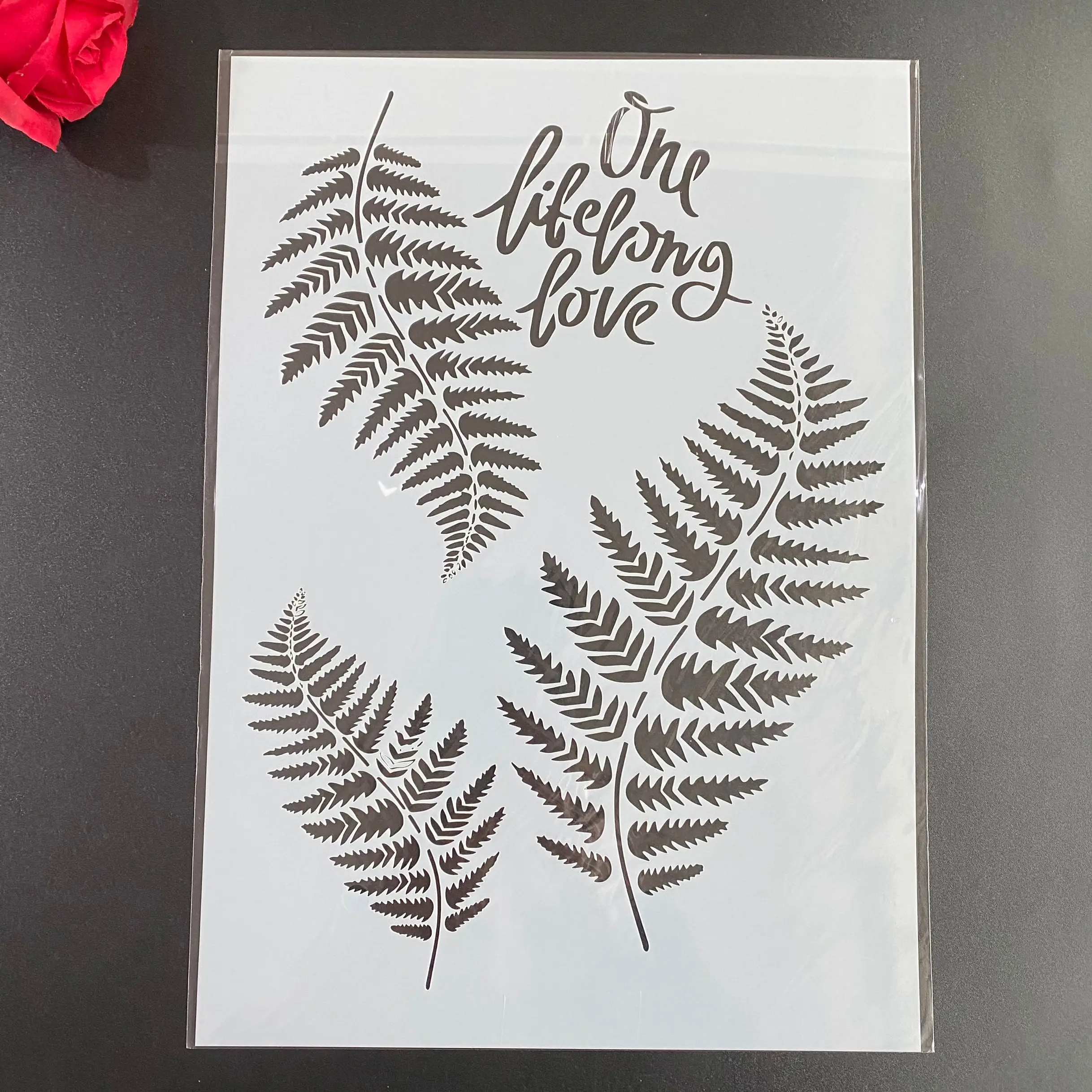 

DIY Stencils Wall Painting Scrapbook Coloring Embossing Album Decorative Paper Card Template A4 29 * 21cm Pine leaves