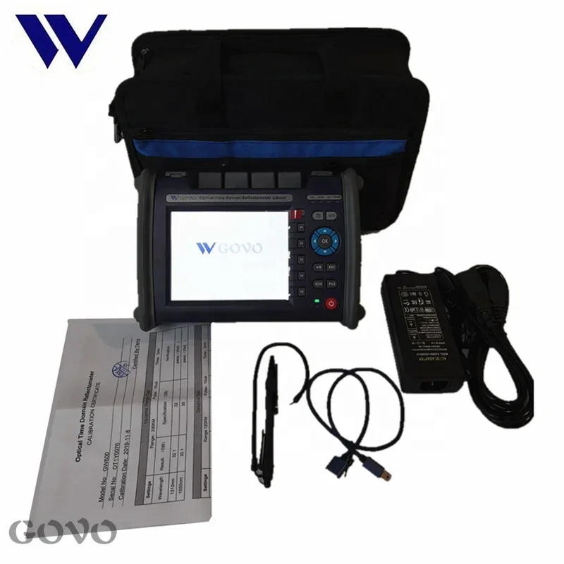 GOVO GW600 5 6-дюймовый универсальный FTTx PON OTDR цена 1310/1550/1625 нм 37/35/35 дБ OPM LS VFL EVENT MAP