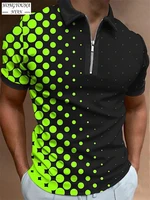 fashion new men polo shirts mens trendy short sleeved cotton blends polo shirts for men print slim fit casual polos para hombre