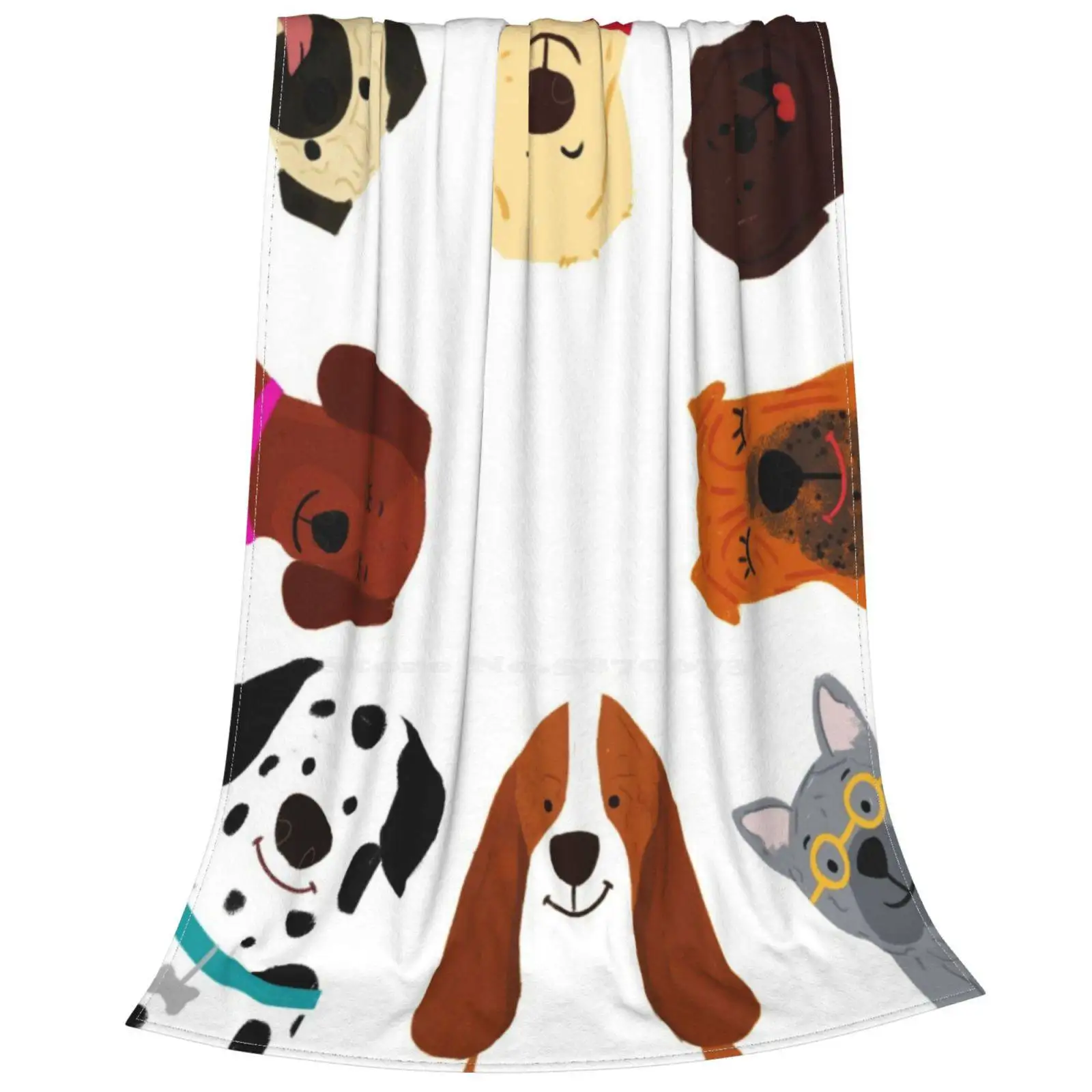 Собак! Ворсистый плед мягкое теплое одеяло для дивана/кровати/путешествий