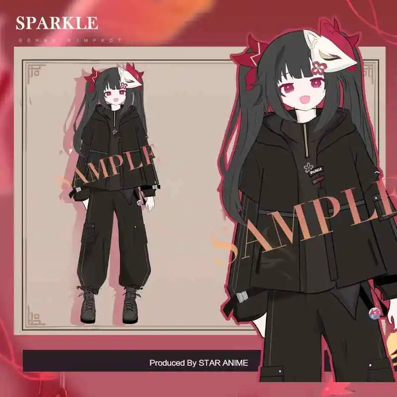 Аниме Sparkle Honkai: Star Rail модные повседневные толстовки с капюшоном топы пальто