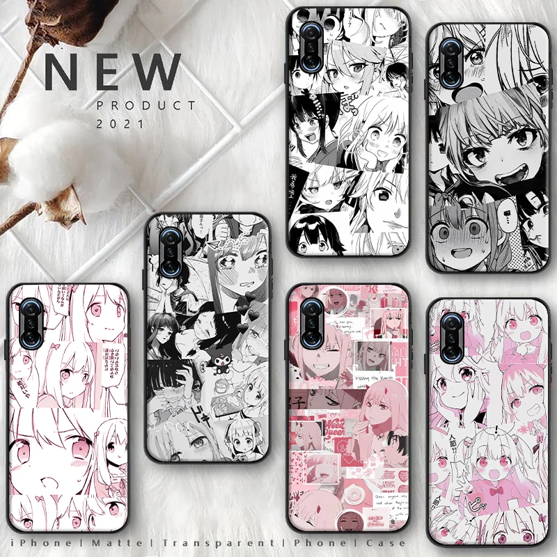 

Черный, белый, розовый чехол для телефона с аниме девушкой для Xiaomi POCO X3 Pro F3 GT M3 X3 NFC Funda Coque Carcasa Cases Back Cover Soft TPU Cute