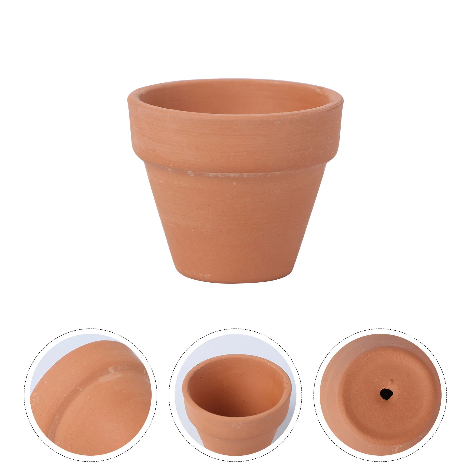 

10Pcs 17x16inch Small Pots Terracotta Pots With Drainage Clay Flower Pots Nursery Pots Great For Plants Crafts Wedding Mini