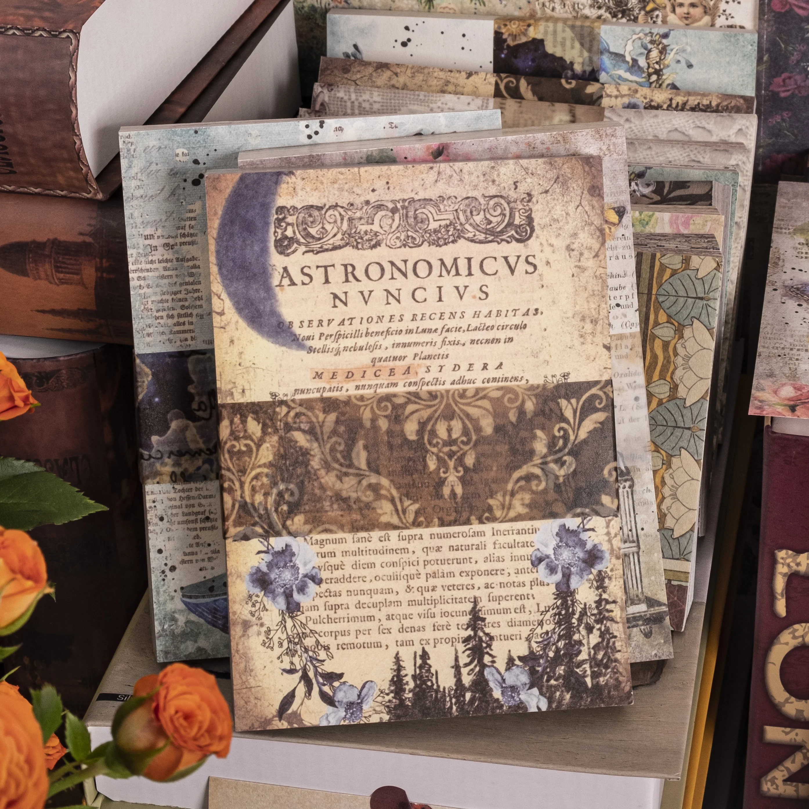 

100 шт., бумажный материал для скрапбукинга в винтажном стиле
