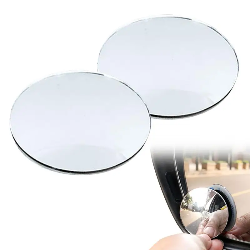 

Car Blindspot Mirror Round Convex Car Rear View Mirror 360 Degree Rotate Frameless Car Rear View Mirrors For Vehicles Stick-on