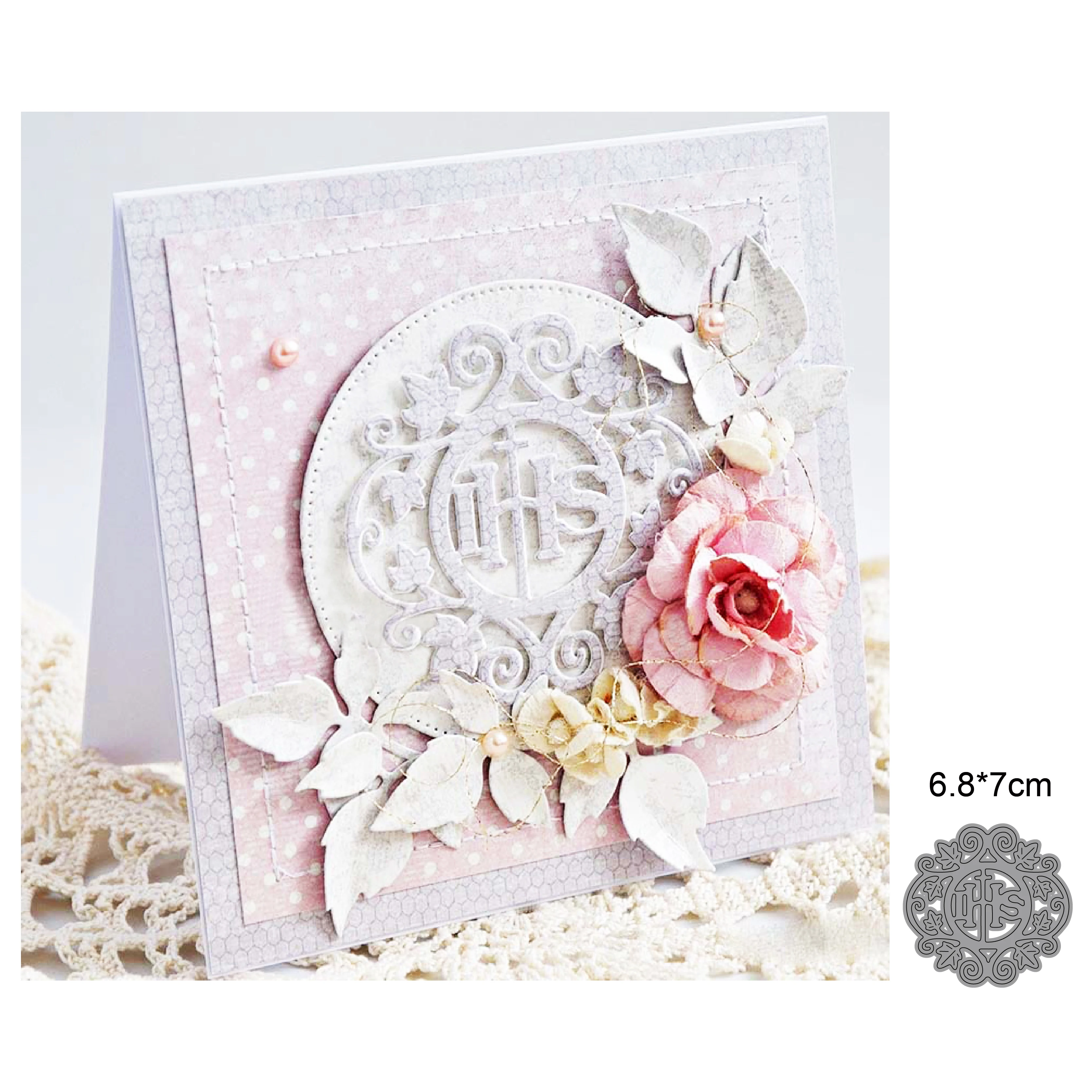 

IHS flower frame carbon steel DIY metal cutting knife die scrapbook paper decoration process embossing knife die manual DIY