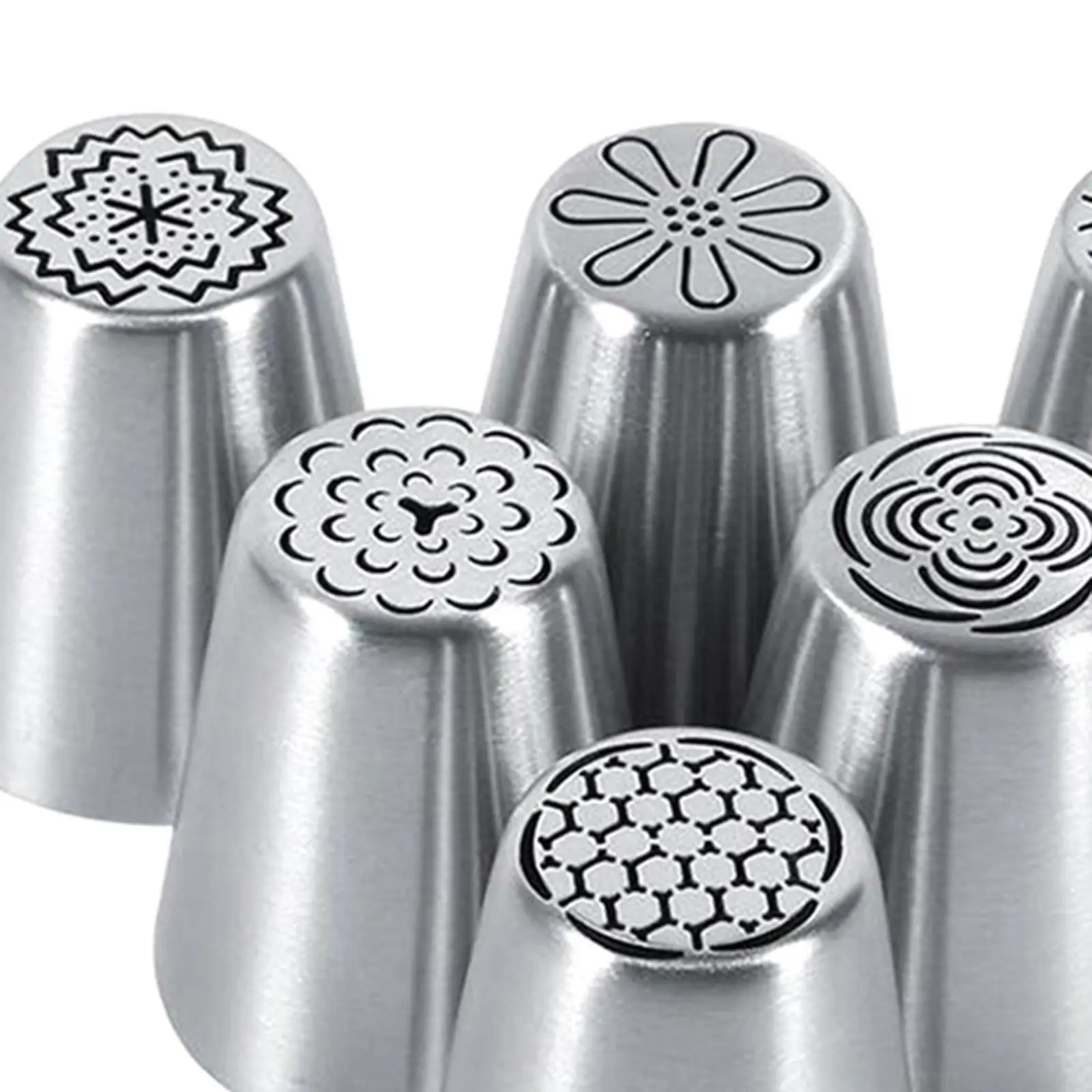 

10Pcs Piping Tips Kit Baking Supplies Cake Decorating Tips for Cupcakes