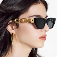 cat eye sunglasses women luxury brand chain leg sunglasses cool ins eyewear glasses vintage retro steampunk punk gafas de sol