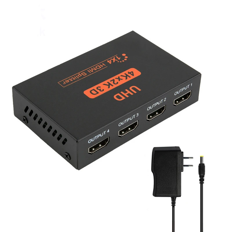 4K 3D HDMI-compatible Splitter 1x4 1x2 Full HD 1080P Video Switch Switcher 1 in 4 out Amplifier Adapter For HDTV DVD PS3 Xbox