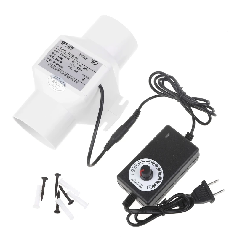 

60mm Air Blower Speed-regulating Exhaust Fan for Home Bathroom Ventilation Dropship