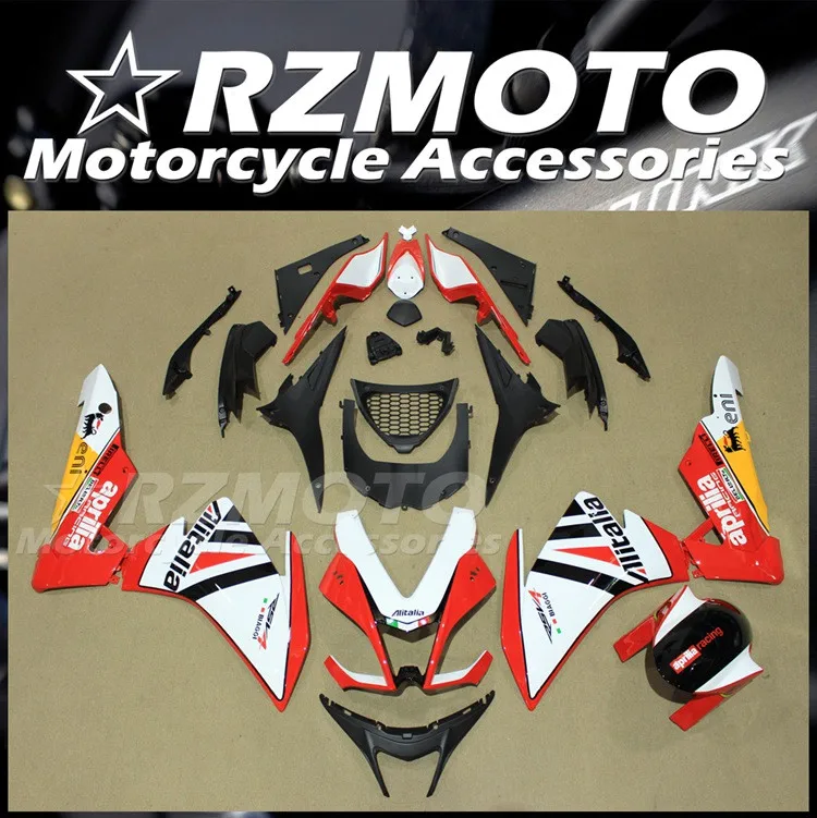 

Новинка Обтекатели для мотоцикла ABS для Aprilia RSV4 1000 2009 2010 2011 2012 2013 09 10 11 12 13 14 Комплект кузова красный белый