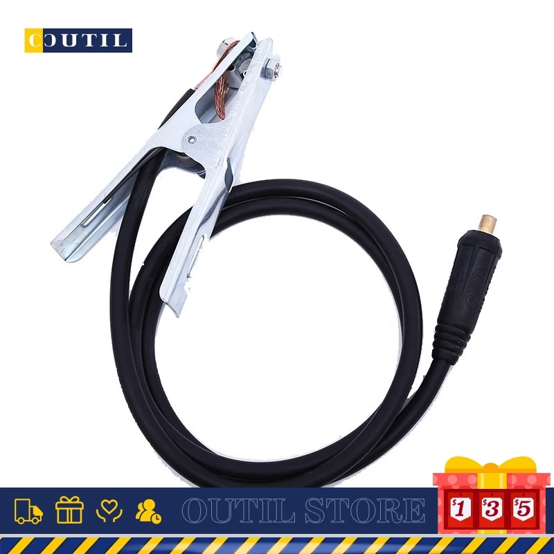 

Fusion welding machine electric welding clamp electric welding clamp 300A grounding clamp wire 1.5m copper clad aluminum