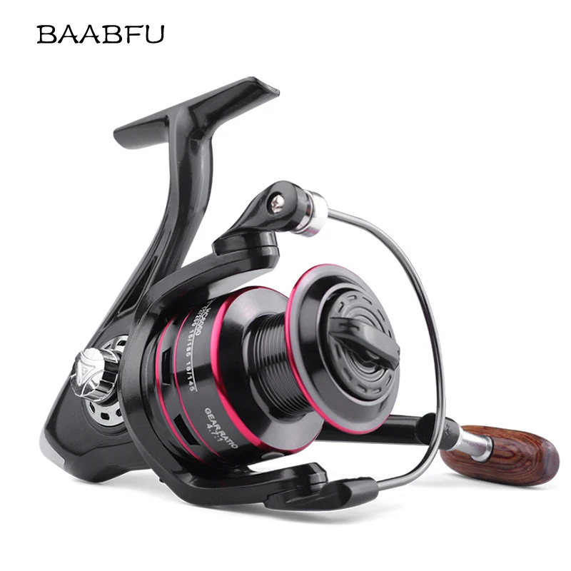 

Spinning Fishing Reel Baitcasting Fishing Reels 8KG MAX Drag 12 Ball Bearings 5.2:1 Gear Ratio Ultralight Metal Spinning Wheel