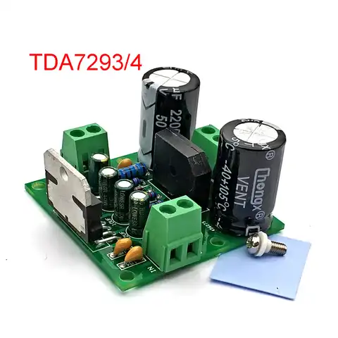 Плата цифрового усилителя мощности TDA7293/100, 7294 Вт, двухканальный Одноканальный Аудио-модуль усилителя высокой мощности 12-32 В для самостоятел...