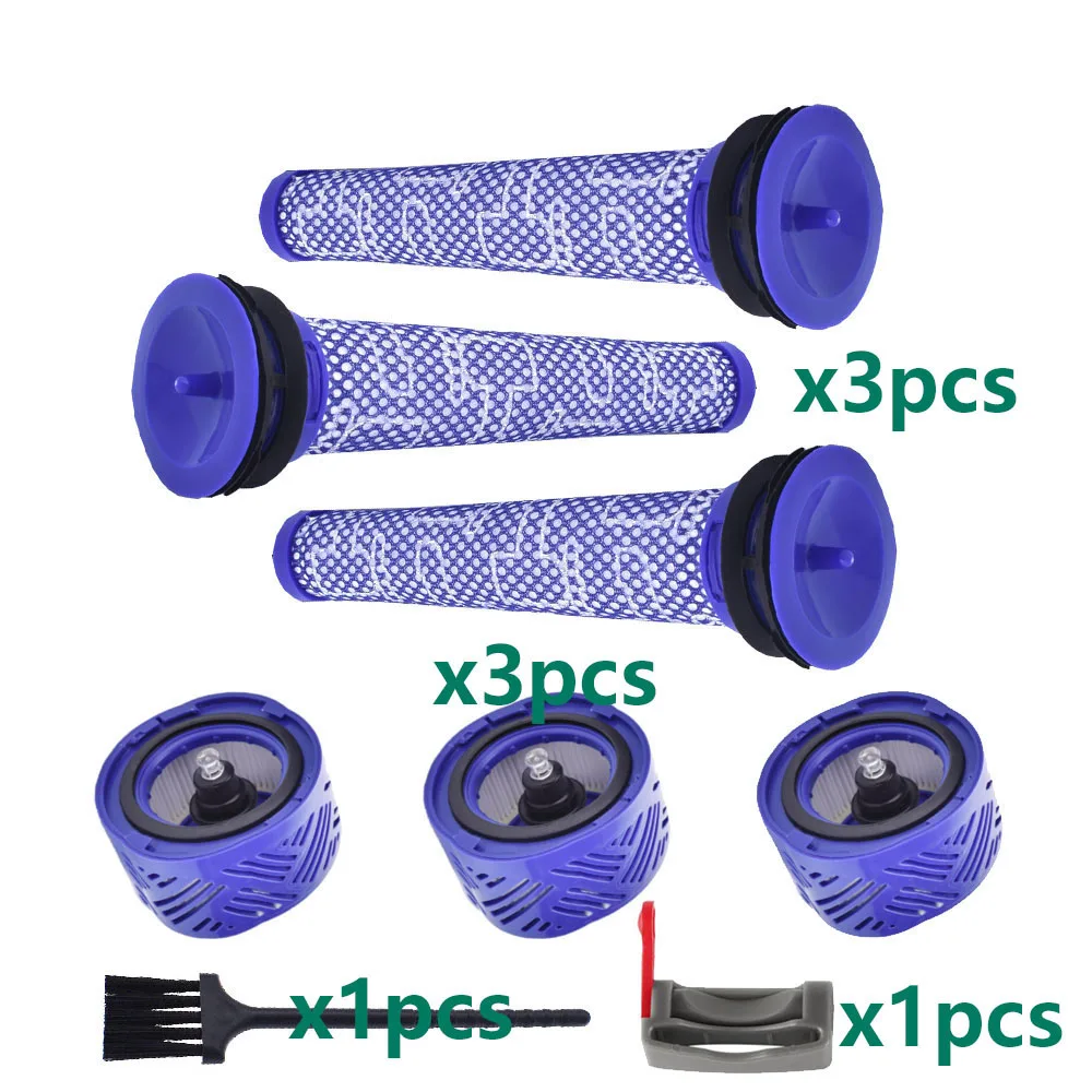

Post-Motor HEPA Filter 18.5cm/22.5cm Bristle Animal Fluffy Brush for Dyson V6 DC59 DC62 SV03 Cordless Vacuum Cleaner Parts