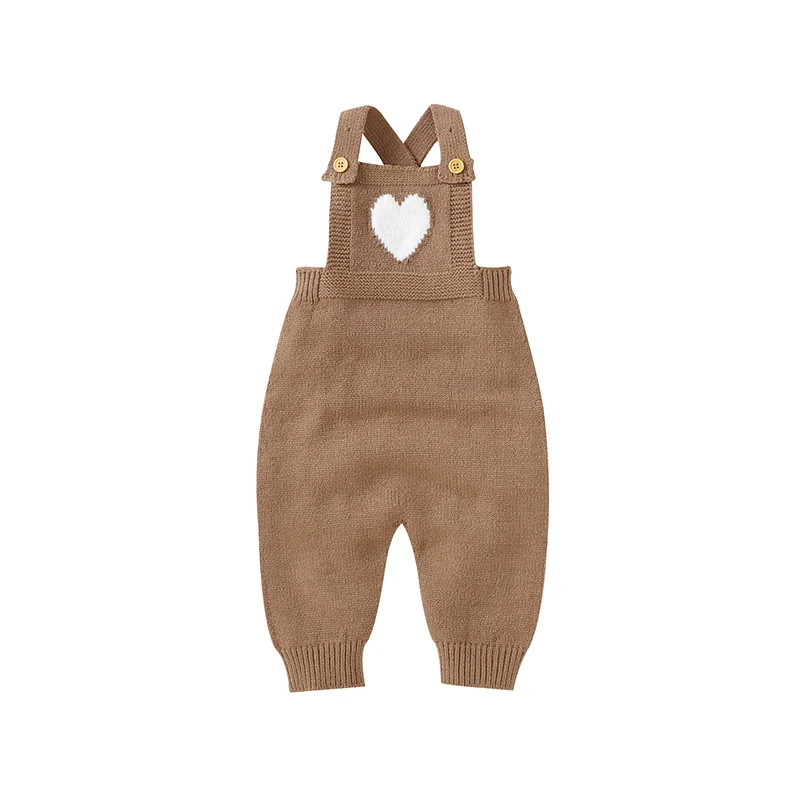 

Fashion Baby Romeprs Sleeveless Knitted Newborn Boy Girl Strap Jumpsuits Outfits 0-18m Toddler & Infant Kids One Piece Playsuits