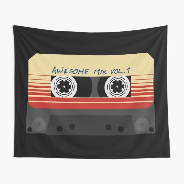 

Awesome Mixtape Vol 1 Tape Music Retr Tapestry Printed Bedroom Mat Colored Decor Blanket Towel Travel Room Home Art Wall Yoga