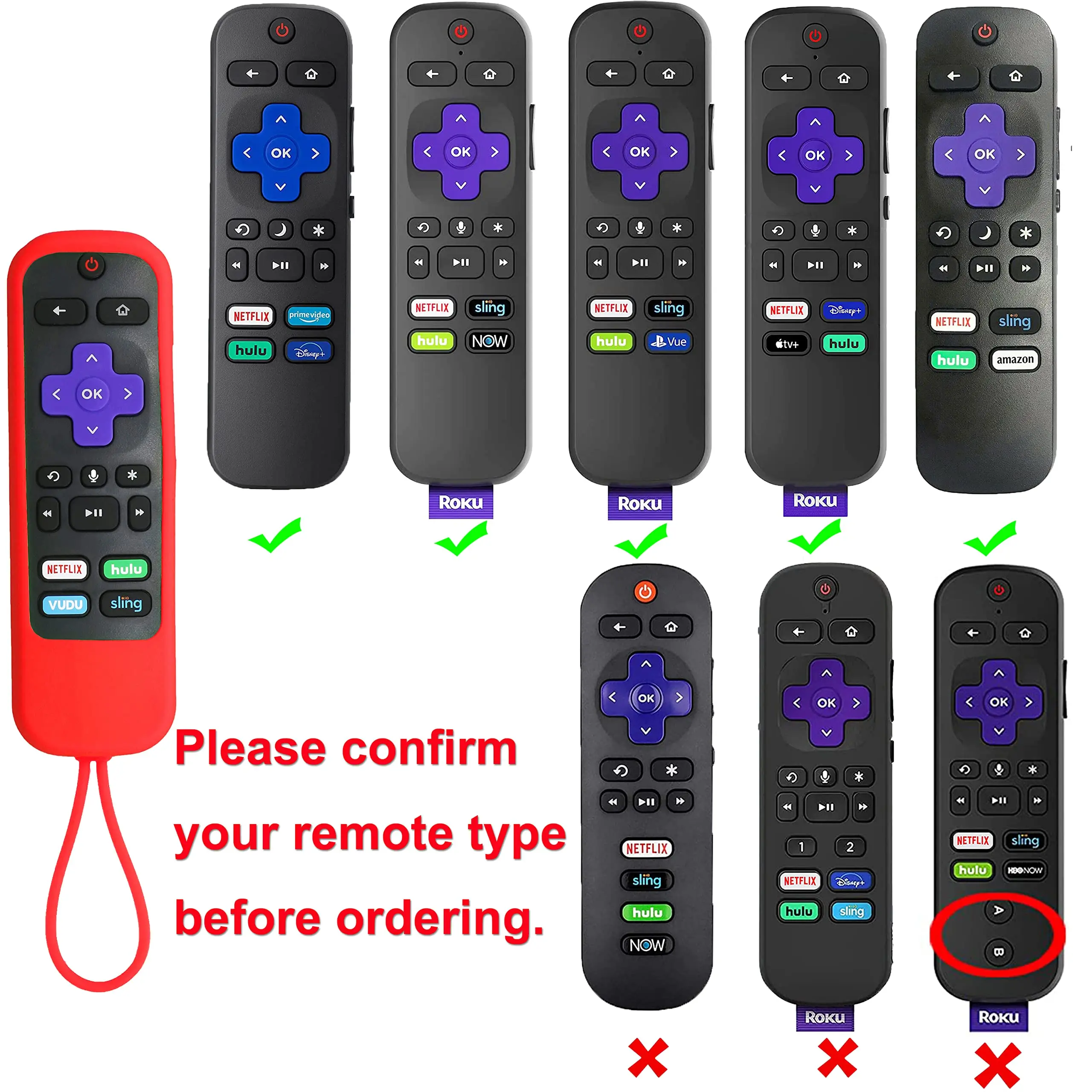 Sleeve Skin Smart Tv Remote Case For Roku Express/streaming 