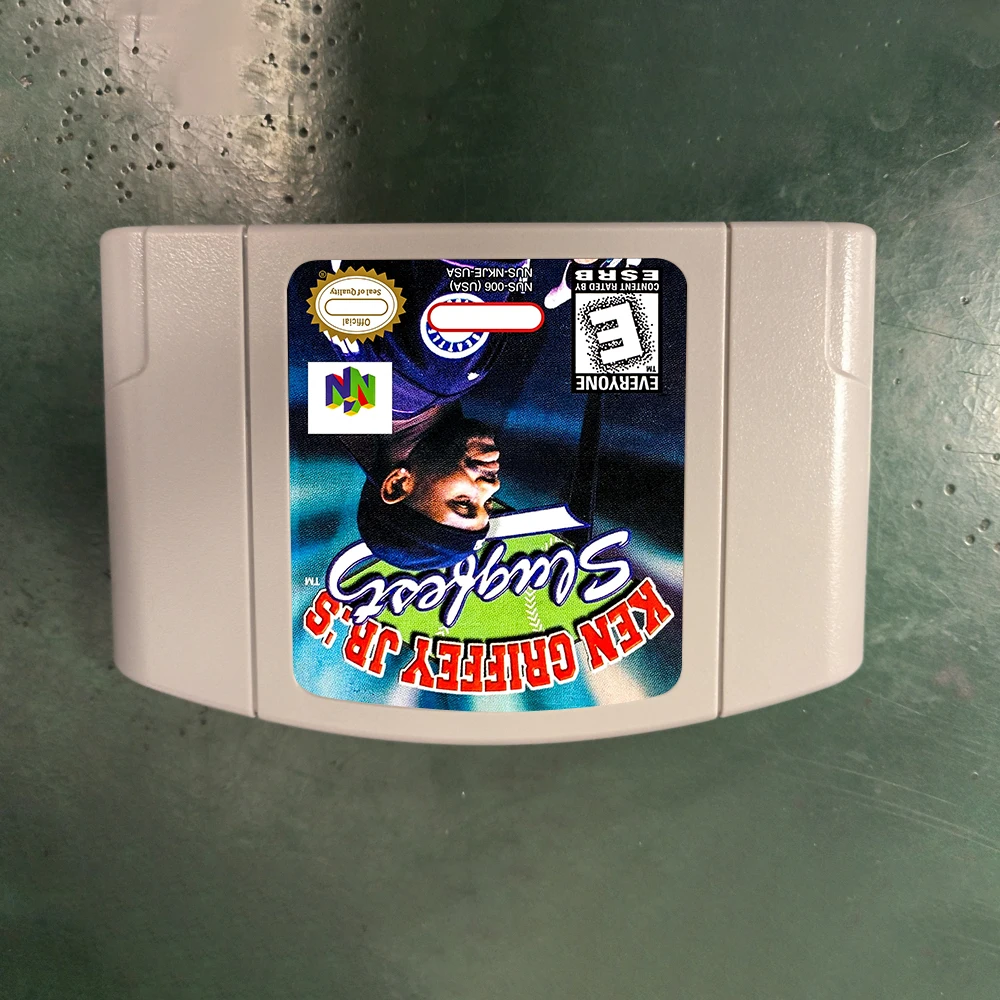 Фото Ретро Ken Griffey Jr. Игровая карта Slugfest для 64-битной версии США NTSC N64 Игровая консоль английского языка для Nintendo 64 №1