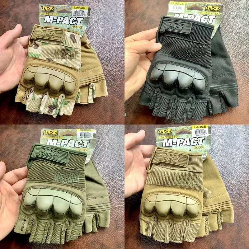 

Semi-fingered microfiber gloves, soft shell, men's and women's outdoor tactical combat, cutting prevention, riding motorcycle