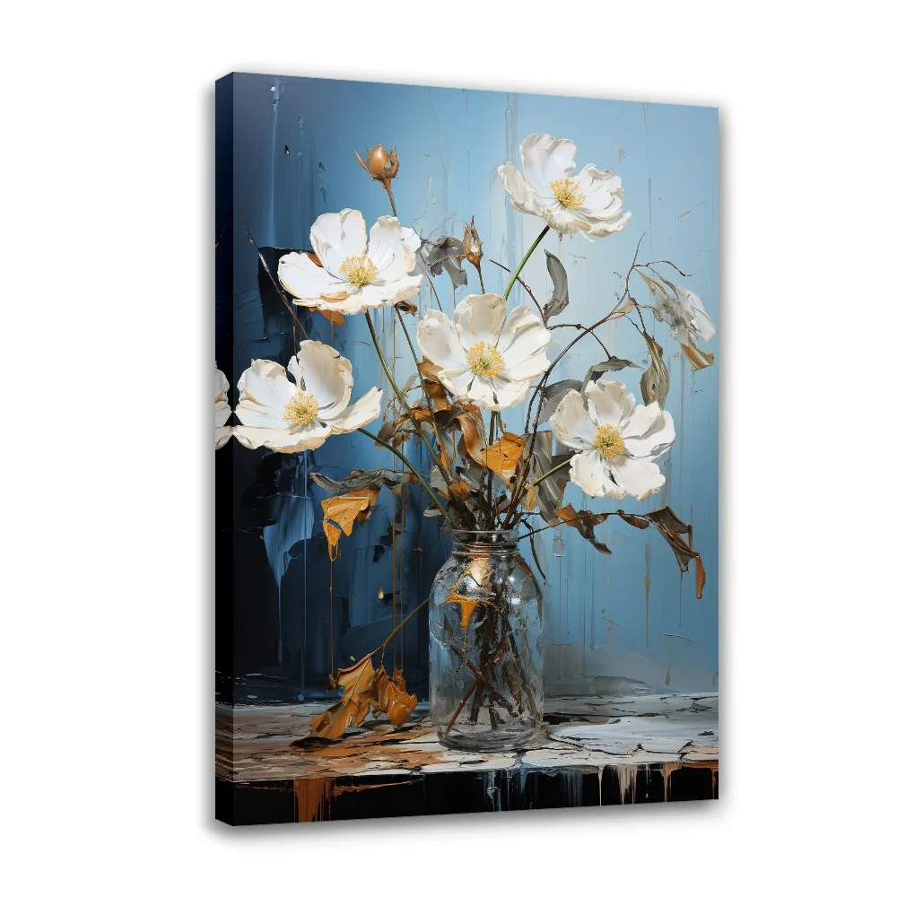 

Forbeauty Dead Cornflower Spray Printing Canvas Painting Waterproof And Block Wall Art Oil Paintings Poster For Home Decor