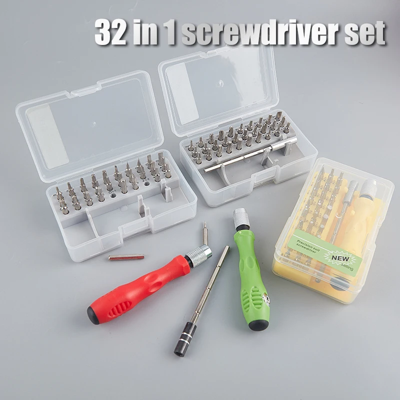 

32 In 1 Screwdriver Set Precision Mini Magnetic Screwdriver Bits Kit For Phone Mobile IPad Camera Maintenance Tool new