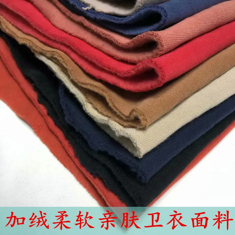 Утолщенный свитер вязаная ткань флисовая Высококачественная сохраняющая тепло