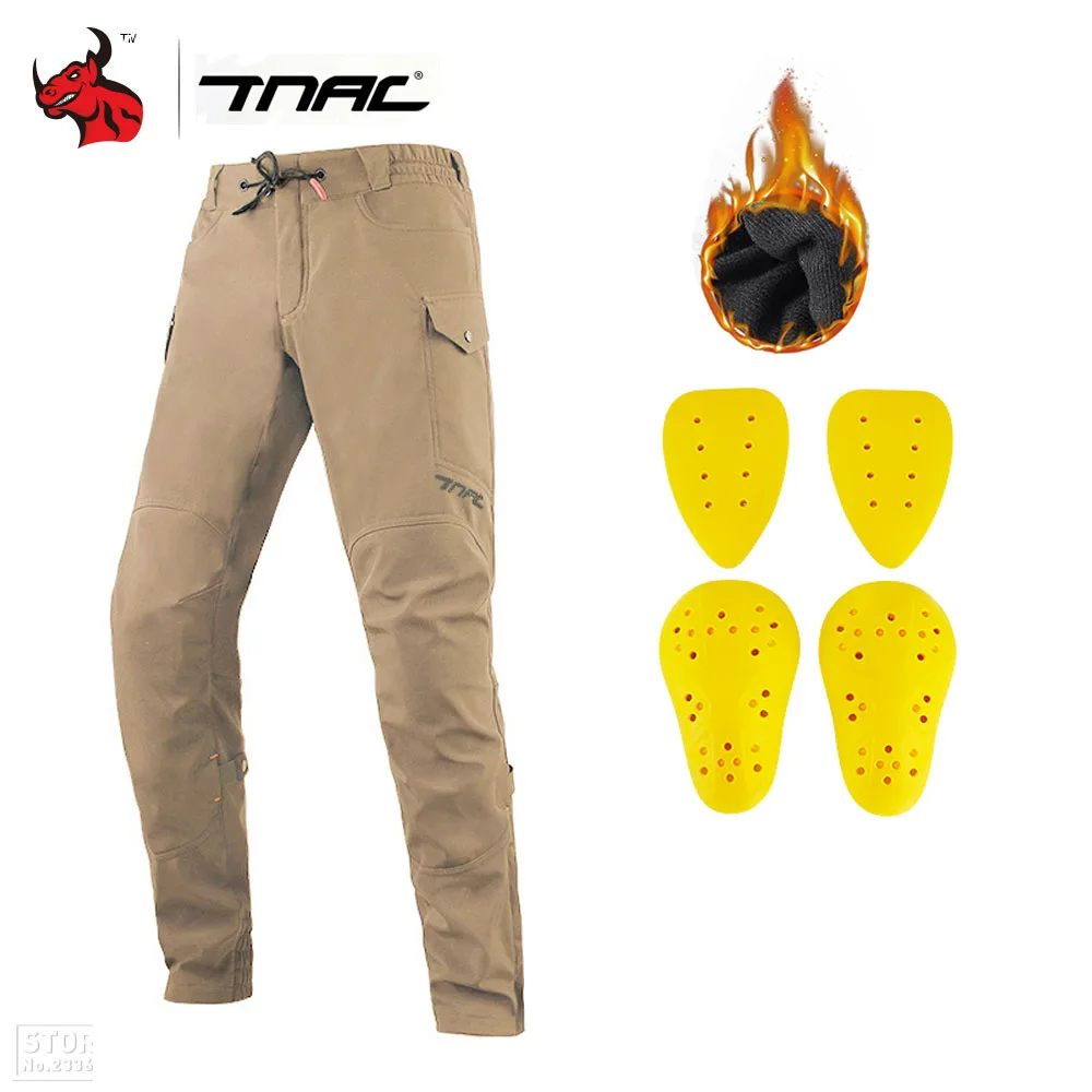 

TNAC Keep Warm Motorcycle Pants Outdoor Motorcycle Cycling Protection Pants Reflective At Night Motorcycle Equipment