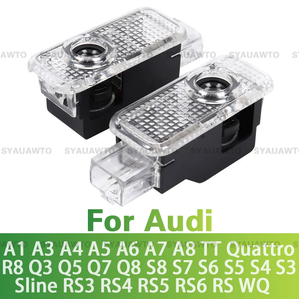 Светодиодный Автомобильная дверь светильник Ghost Shadow аксессуары для Audi Sline S3 S4 S5 S6