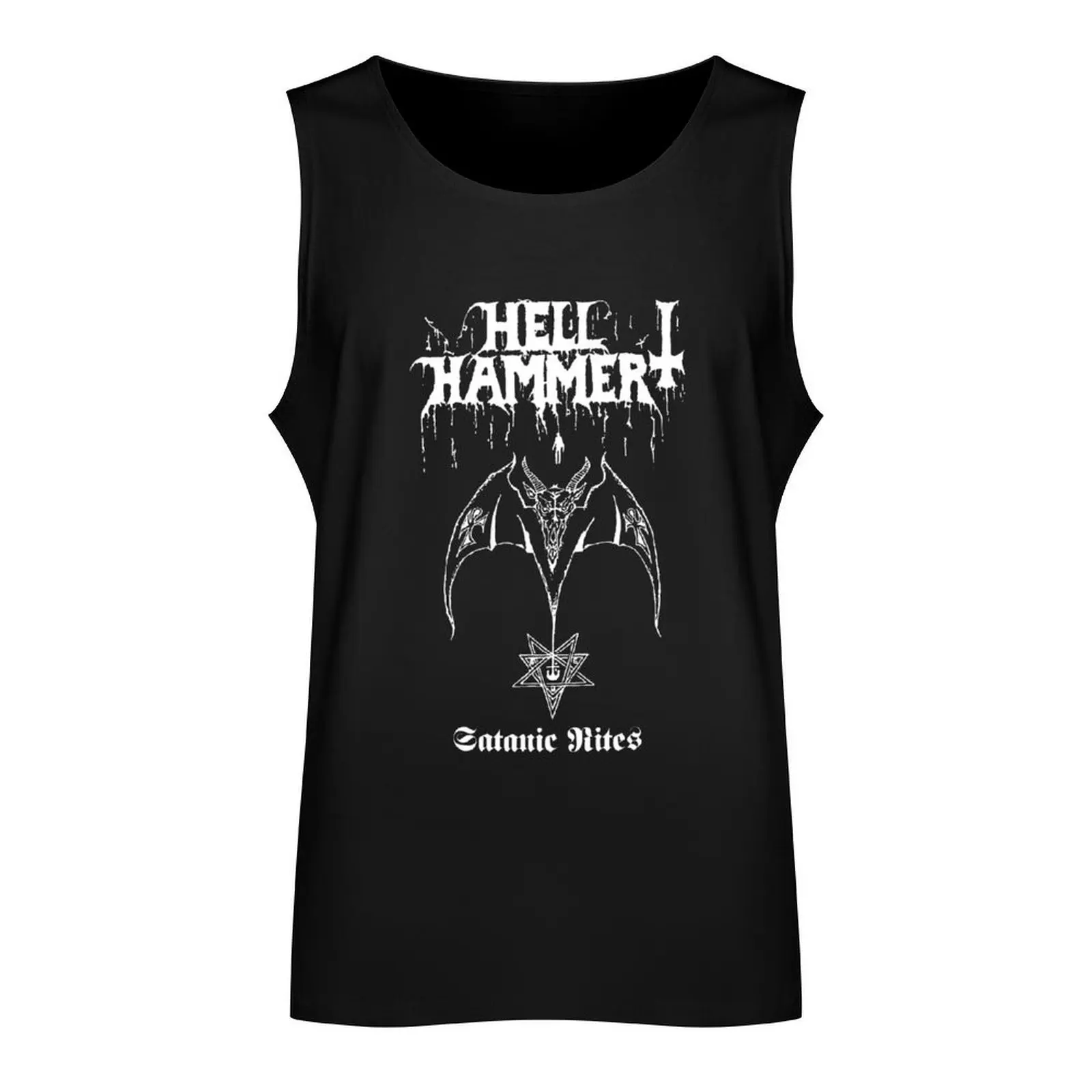 HELLHAMMER – Сатанинский обряс майка для бодибилдинга мужская спортивная футболка