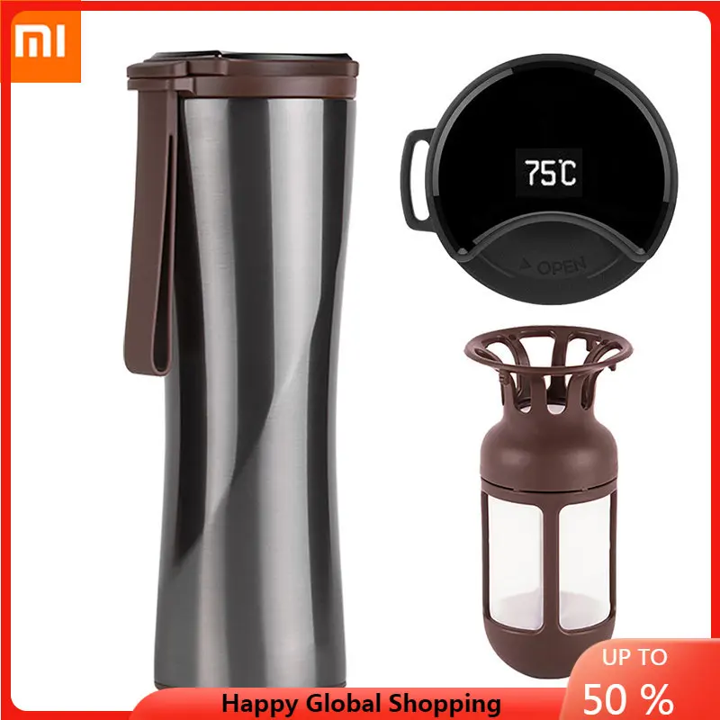 Xiaomi 430ml Men's Premium Thermos Cup Business Cup Car Cup Coffee Cup Portable Large Capacity Cup Stainless Steel Coffee Cup