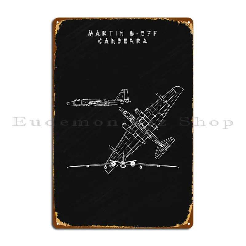 

B57f Canberra металлическая табличка плакат кинотеатр гостиная настенная пещера индивидуальная Настенная роспись жестяной знак плакат