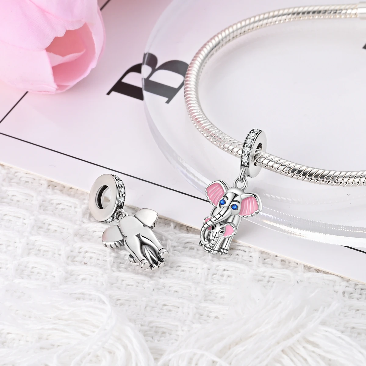 Серебряные Очаровательные Бусины Для Браслетов Слон Гитара Йога Спортивный