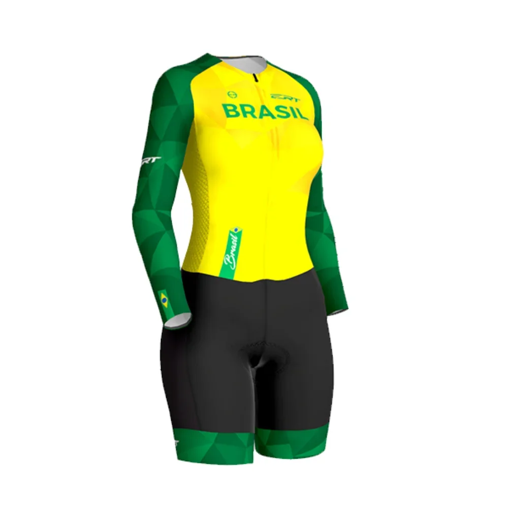 

Женский комбинезон с длинным рукавом ERT 2023, комбинезон для велоспорта, горного велосипеда, дорожный велосипед