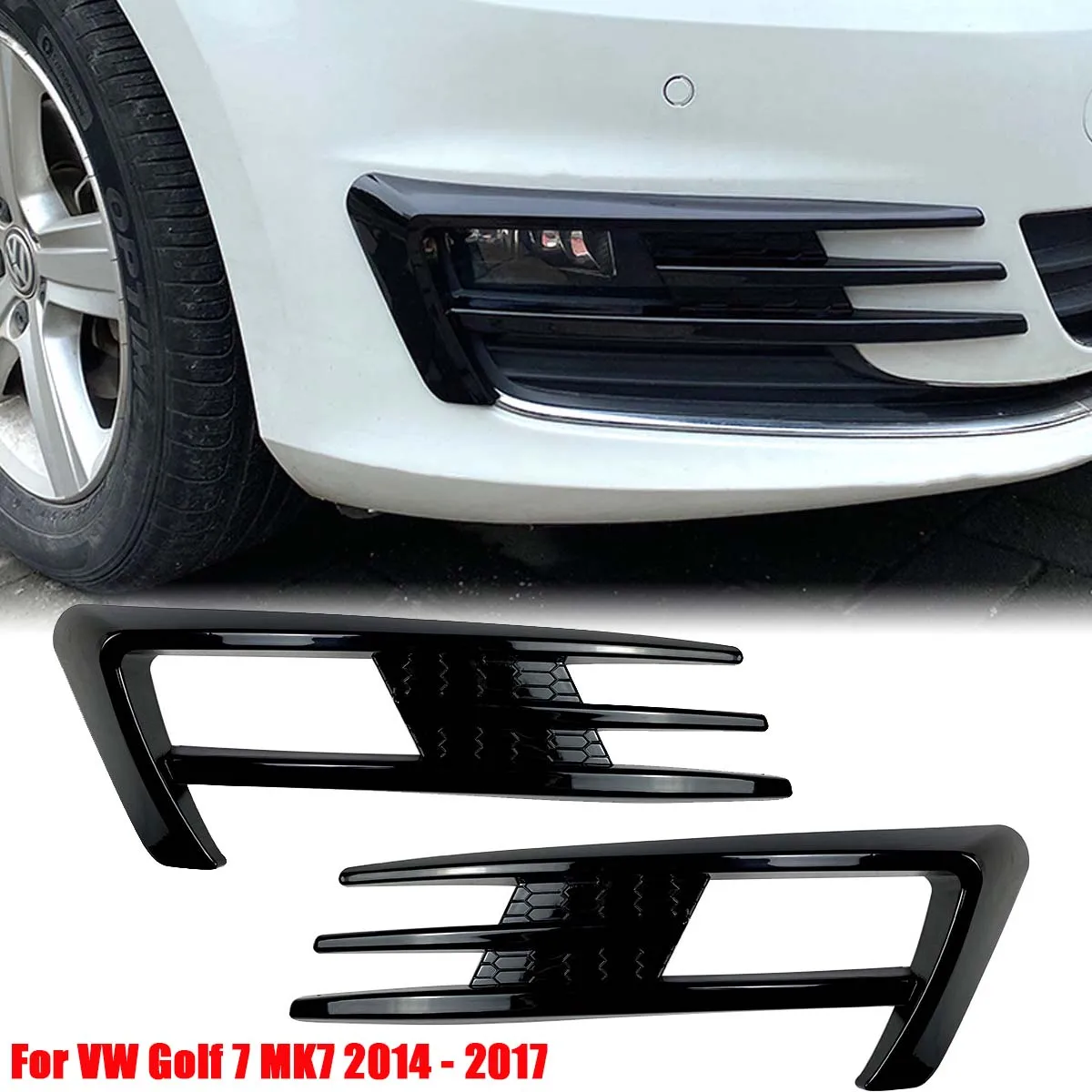 

2 шт., наклейки на передние противотуманные фасветильник для VW Volkswagen Golf 7 MK7 2014 2015 2016 2017