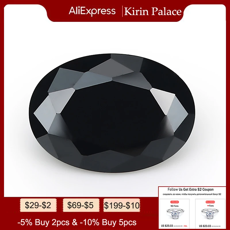 

0.5 to 15ct Black Moissanite Stone GRA Loose Gemstones Engraved With Code D Color VVS1 Oval Cut Real Gem 100% Pass Diamond Test