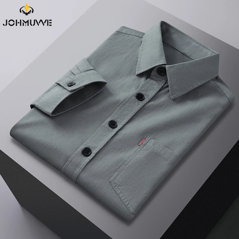 Fast Shipping New Men's Solid Color 3/4 Sleeve Hunting Style Shirt