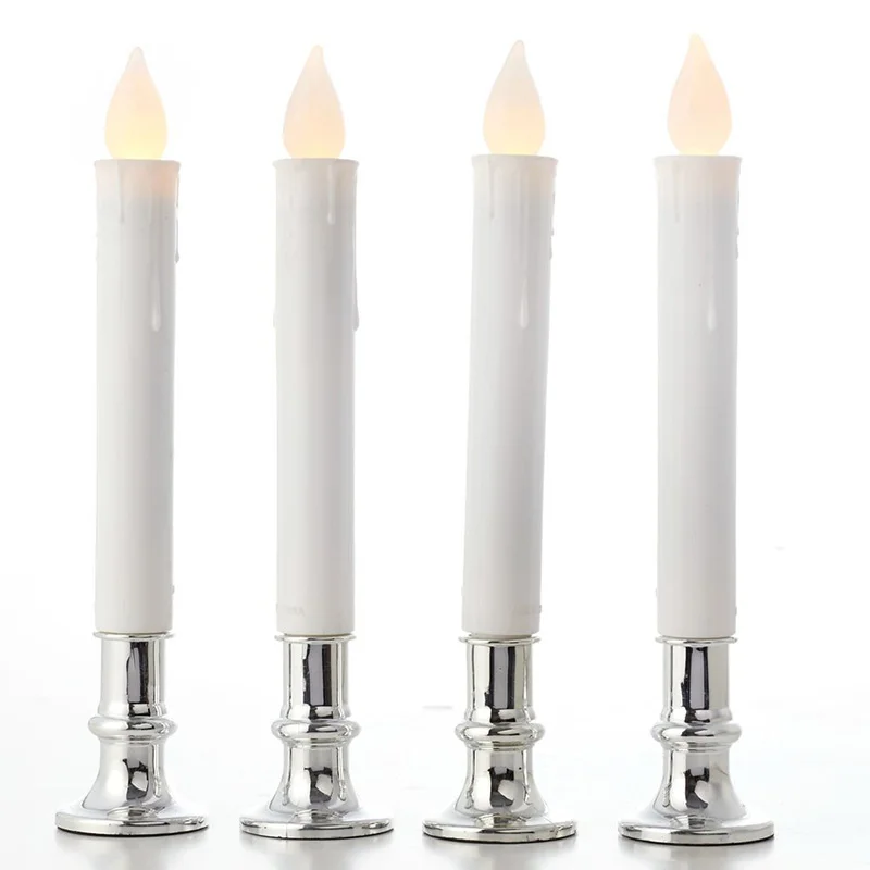 

Flickering Flameless LED Candle Light W/ Holder Part Set Kit For Event Parties
