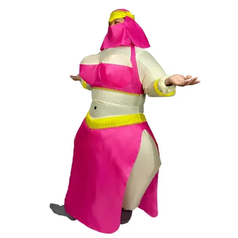 Надувной костюм Сумо розовый