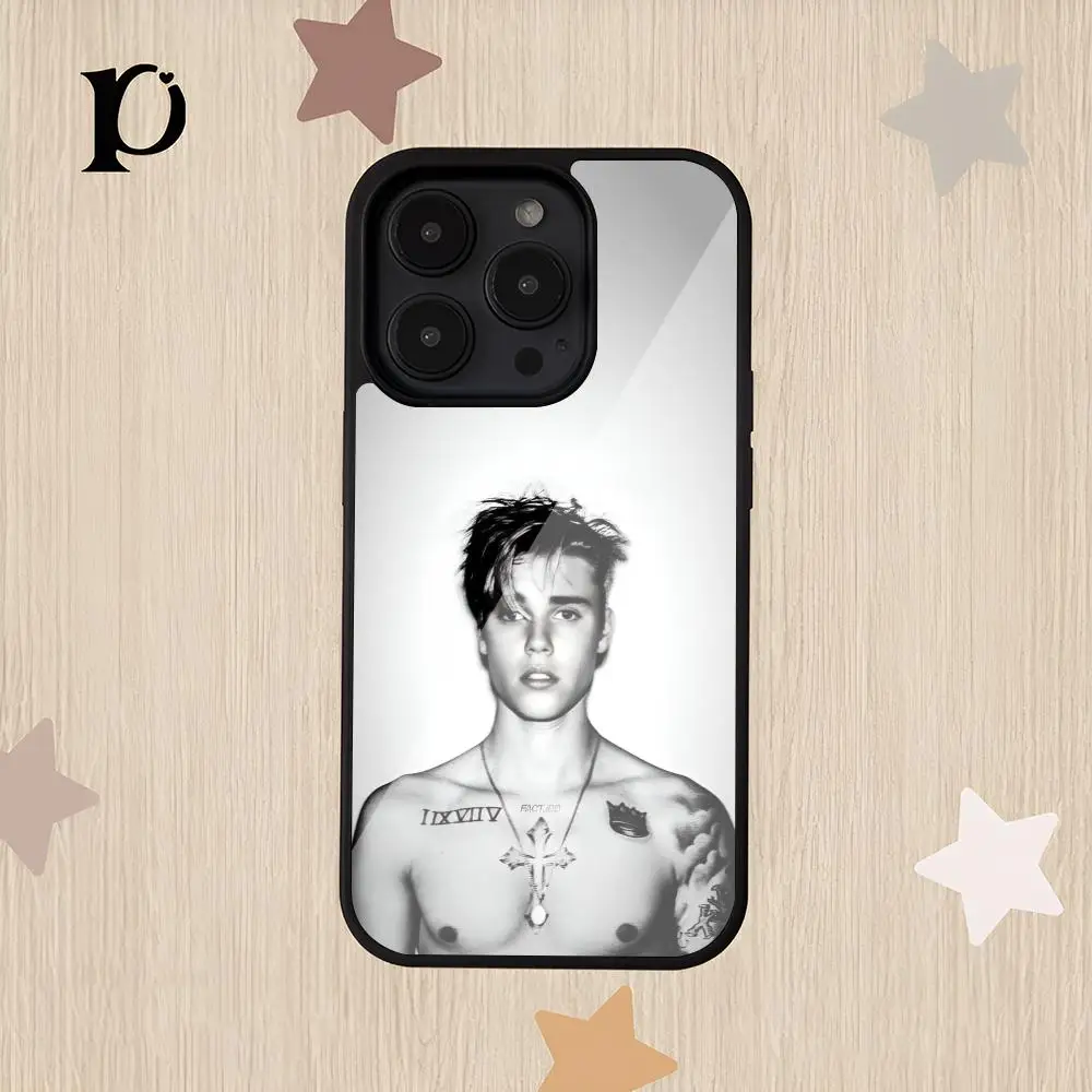 Justin Singer B-Bieber MAISTO Mouse Pad PC+TPU CoverFor Iphone 16 15 14 13 11 12 Pro Max Xr X Xs 8 7 Plus