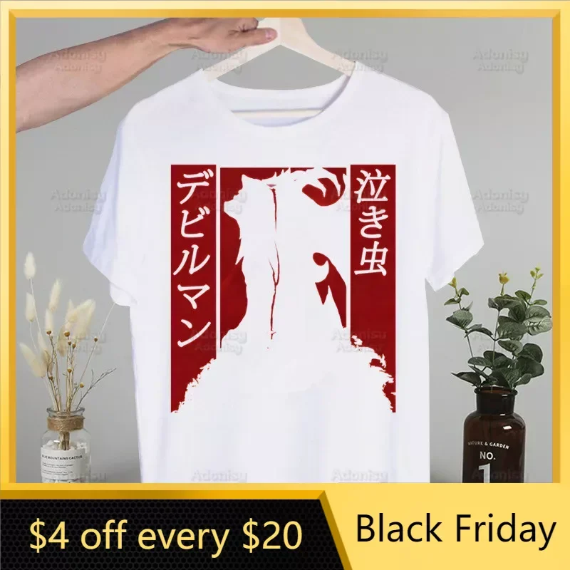 

Devilman Debiruman Anime Devil Man T Shirt Men Retro Washed Tops Tees Harajuku Tshirt Streetwear Hip Hop Male T-shirts