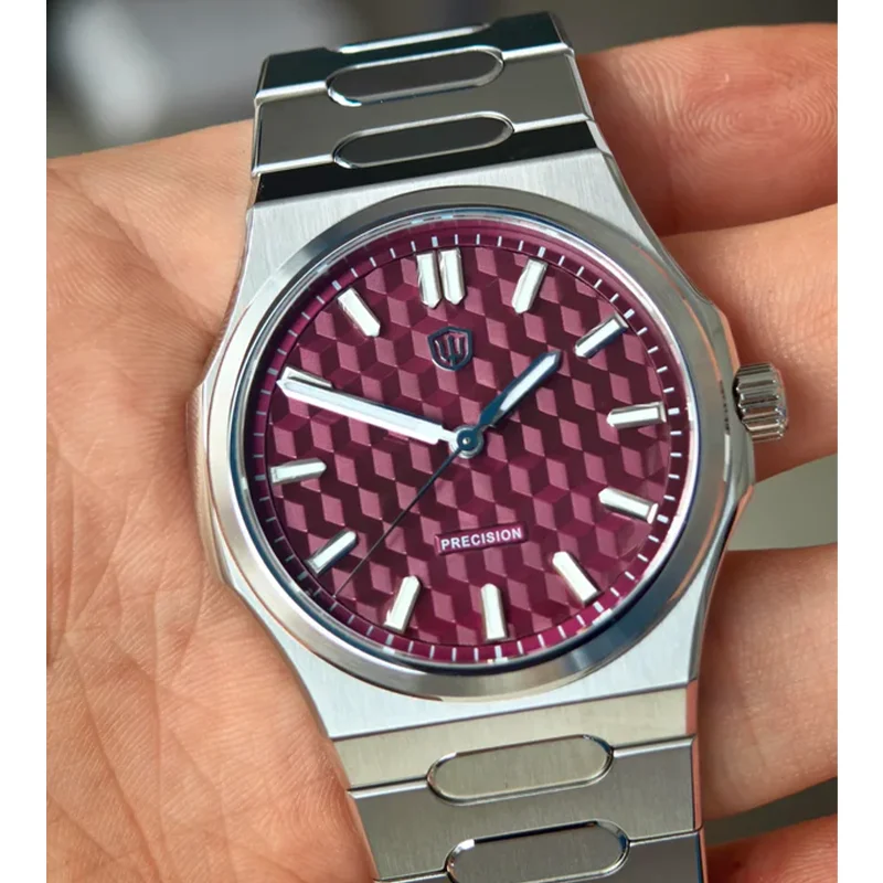 Фото Оригинальные роскошные часы Watchdives Premier WD0016B Square-Block VH31/VH60, кварцевые часы с сапфировым стеклом, светящиеся водонепроницаемые наручные часы №5